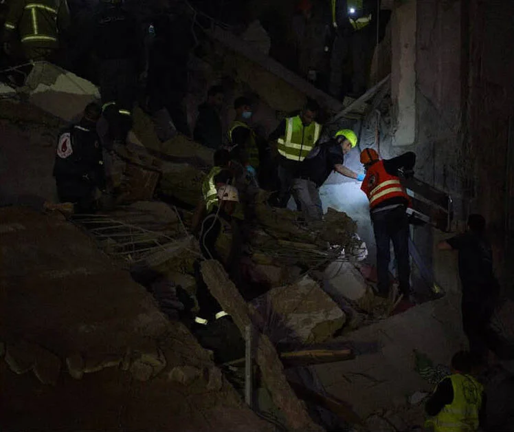 Beirut April 8 aftermath — Operation Eternal Darkness: 50 F-35I and F-16I drop 160 SPICE-1000 bombs in 4 hours; 303 killed including 214 civilians
