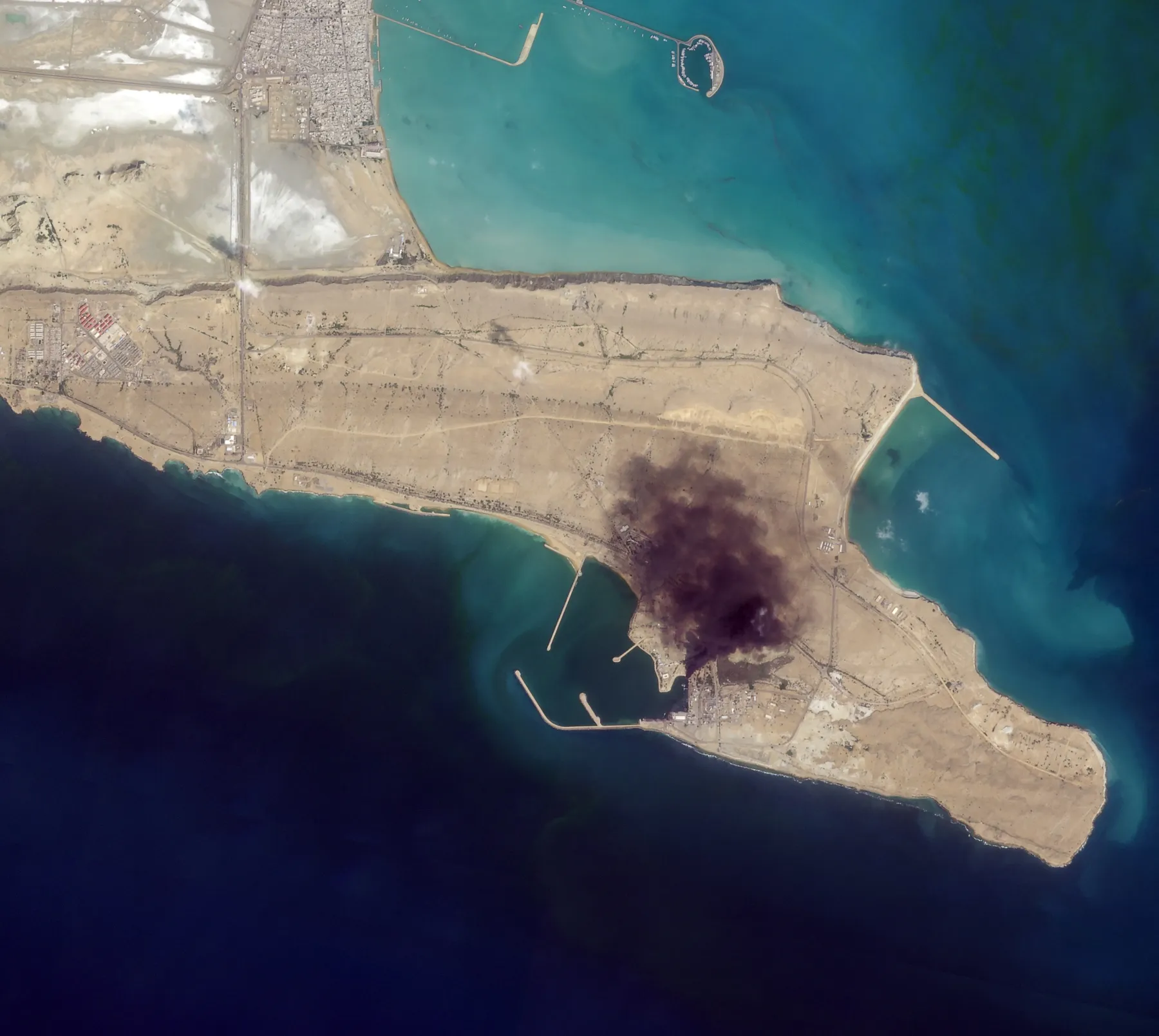 Konarak naval base satellite overview, Mar 1